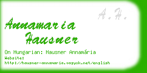 annamaria hausner business card